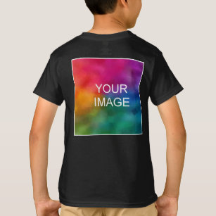 Camiseta Diseño posterior Añadir plantilla de imagen Niños 