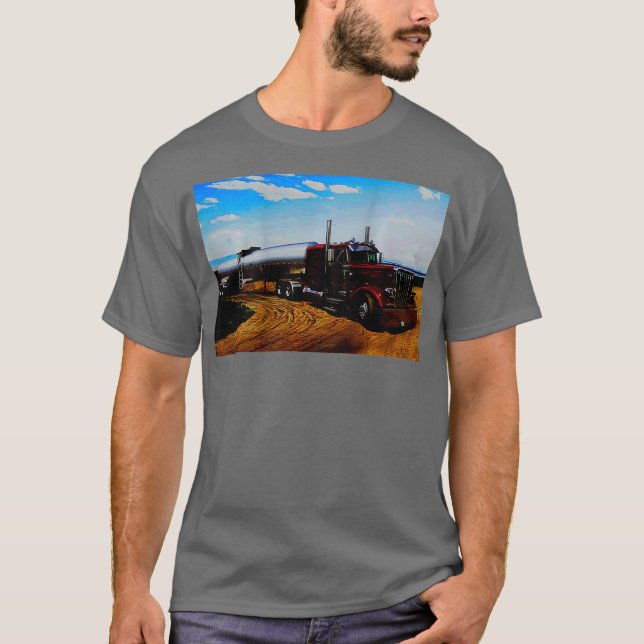 Camiseta Diseño posterior del conductor del camión cisterna (Anverso)