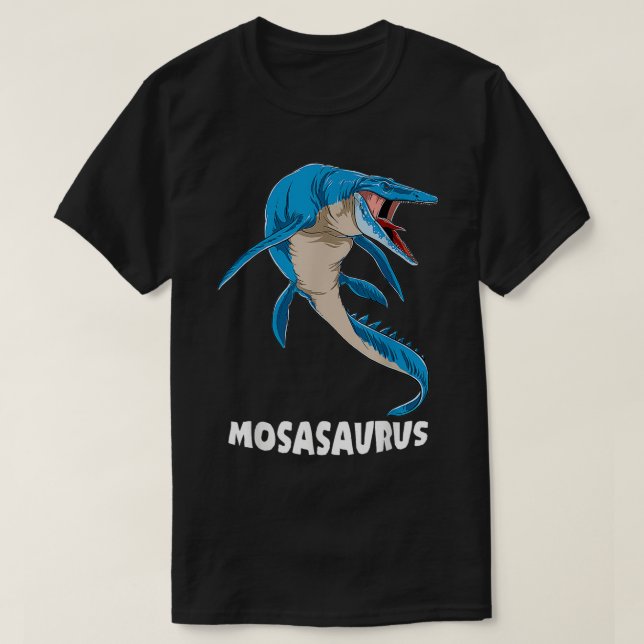 Camiseta Diseño prehistórico de Mosasaurus (Diseño del anverso)