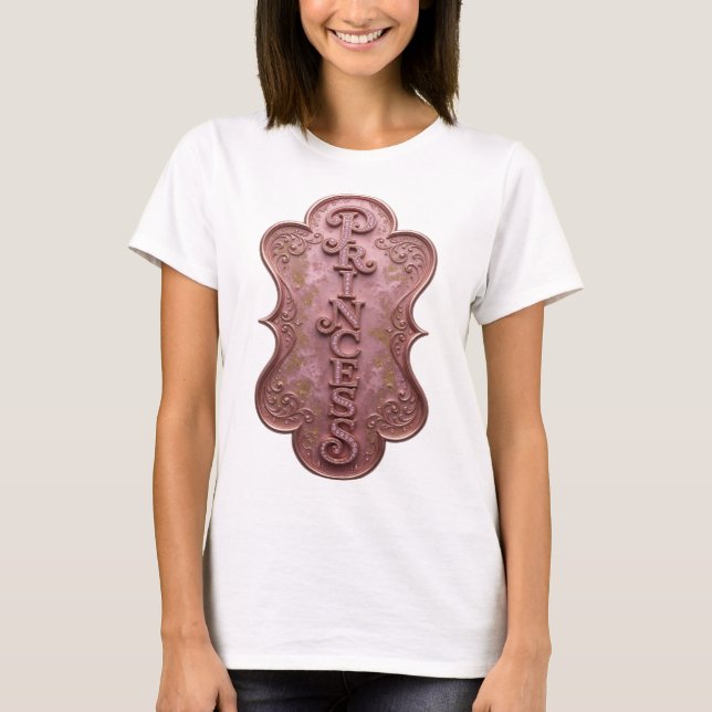 Camiseta Diseño PRINCESA Rosa Statement (Anverso)