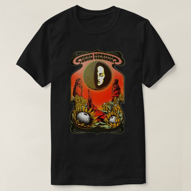 Camiseta Diseño psicodélico colorido del prado muerto (Diseño del anverso)