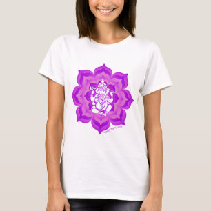 Camiseta Diseño púrpura de Ganesh