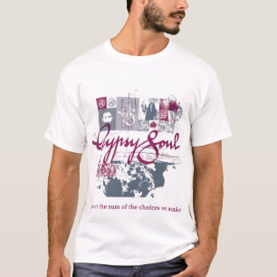 Camiseta Diseño púrpura del alma gitana