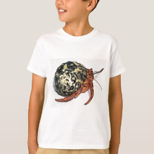 Camiseta Diseño púrpura del cangrejo de ermitaño de Pinc