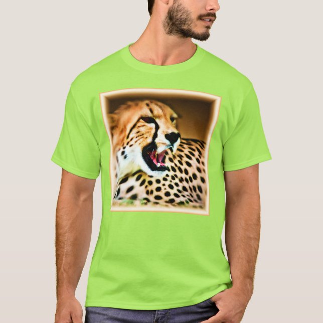 Camiseta "Diseño quetah feroz y feroz". ¡Hazte con una en Z (Anverso)