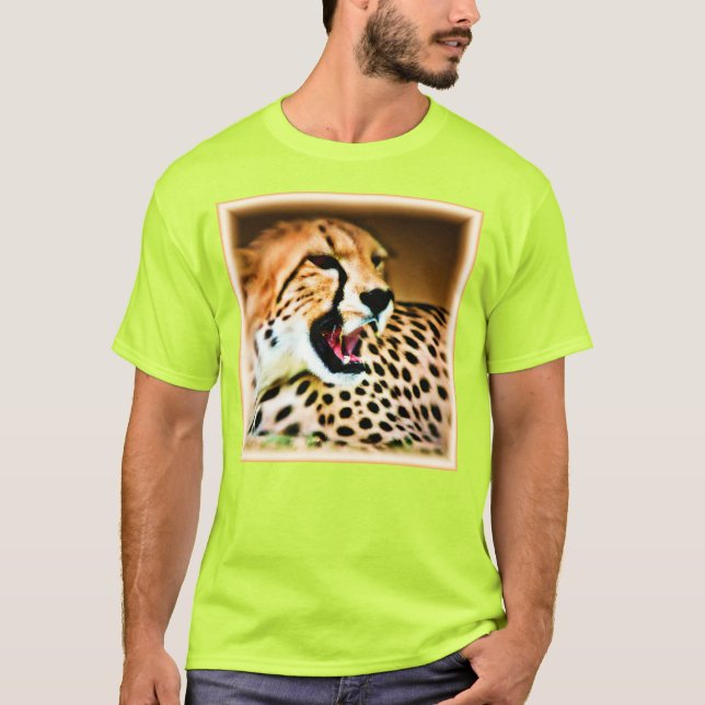 Camiseta "Diseño quetah feroz y feroz". ¡Hazte con una en Z (Anverso)