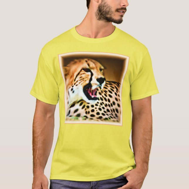 Camiseta "Diseño quetah feroz y feroz". ¡Hazte con una en Z (Anverso)