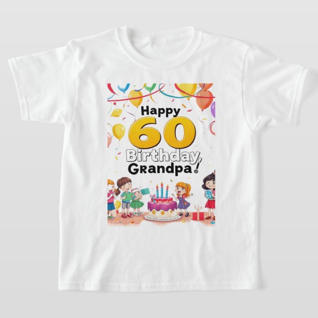 Camiseta Diseño Quiero un diseño para mi padre por su 60° (Distribución)