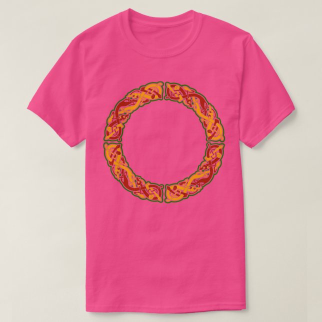 Camiseta Diseño redondo de Perro Celta (Diseño del anverso)