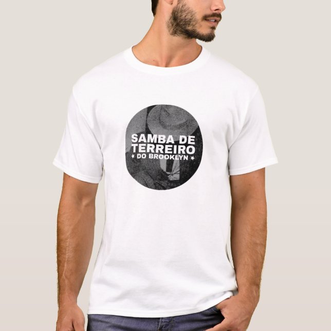 Camiseta Diseño redondo en blanco y negro (Anverso)