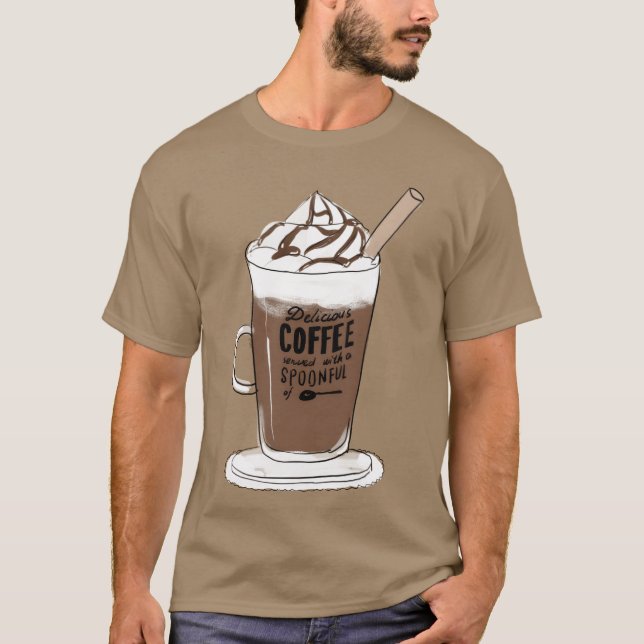 Camiseta Diseño regalo café comida (Anverso)