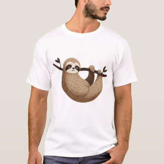 Camiseta Diseño relajado de perezoso holgazán