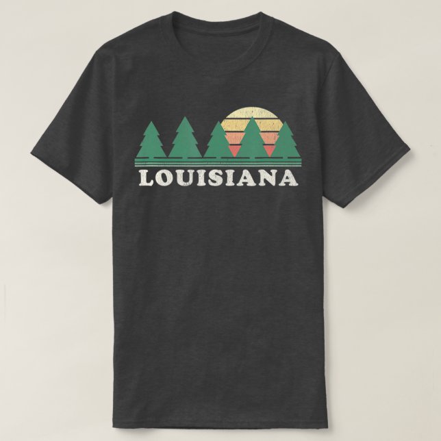 Camiseta Diseño retro 70 de Louisiana LA Vintage (Diseño del anverso)