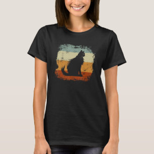 Camiseta Diseño Retro Antiguo Gato Angora Turco