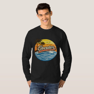 Camiseta Diseño Retro Atardecer Operator