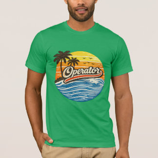 Camiseta Diseño Retro Atardecer Operator