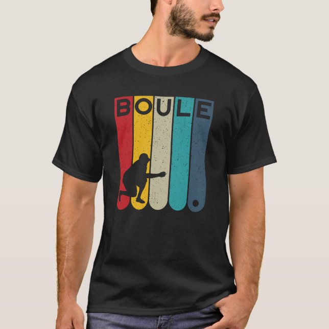 Camiseta Diseño retro - bocce petanque (Anverso)