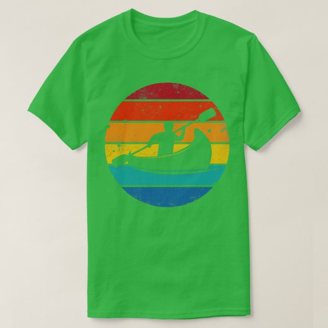 Camiseta Diseño retro canoas (Diseño del anverso)
