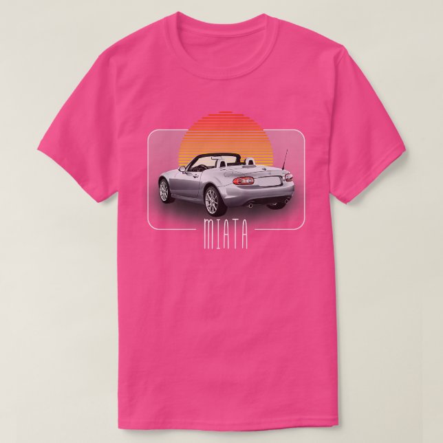 Camiseta Diseño retro clásico Mazda Miata (Diseño del anverso)