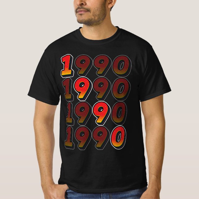 Camiseta Diseño retro de 1990 (Anverso)