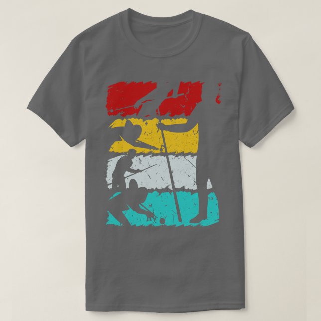 Camiseta Diseño retro de bolas de 8 billares para la pinza  (Diseño del anverso)