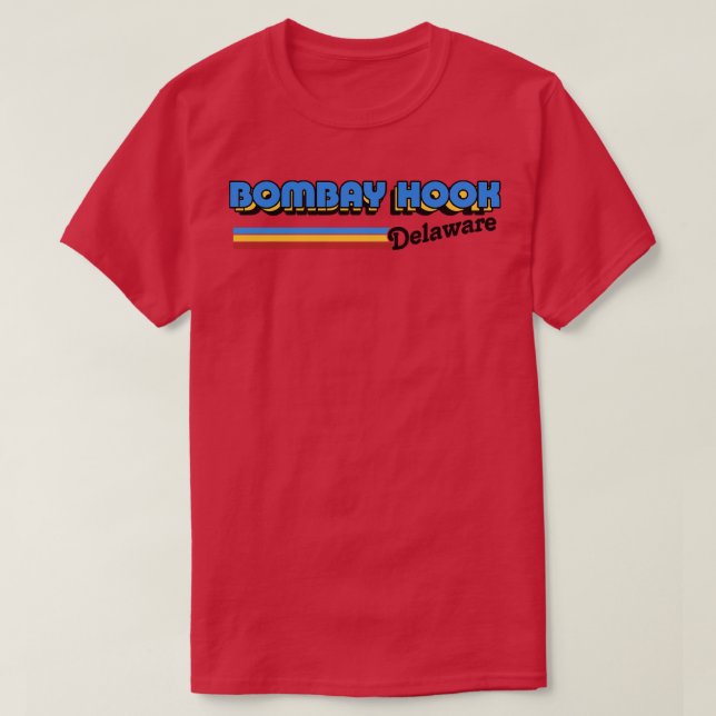 Camiseta Diseño retro de Bombay Hook Delaware (Diseño del anverso)