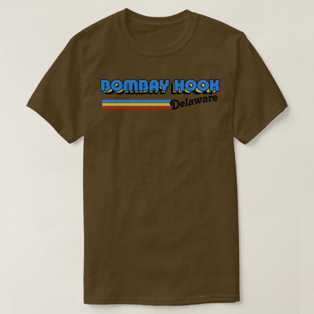 Camiseta Diseño retro de Bombay Hook Delaware (Diseño del anverso)