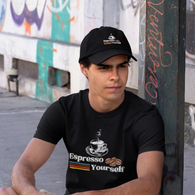 Camiseta Diseño Retro de Café 'Exprésate' (Subido por el creador)