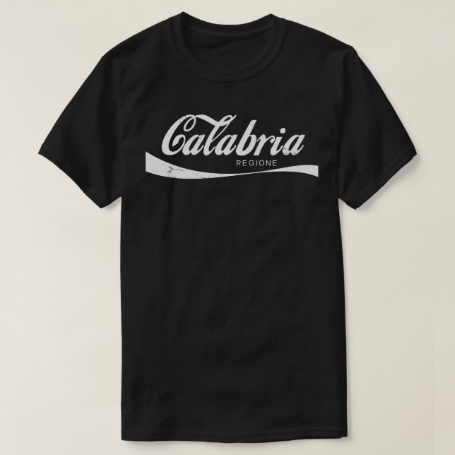 Camiseta Diseño retro de Calabria Regione Italia (Diseño del anverso)
