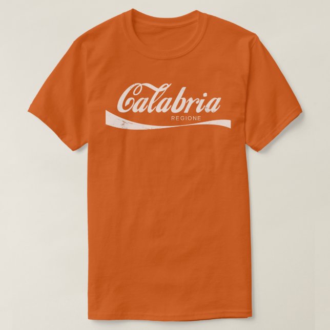 Camiseta Diseño retro de Calabria Regione Italia (Diseño del anverso)
