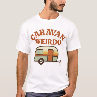 Camiseta Diseño Retro de Camping Caravana Raro