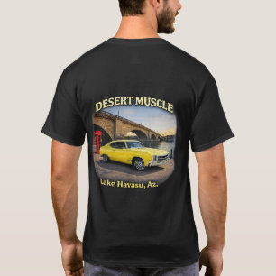 Camiseta Diseño Retro de Coche del Desierto Musculoso