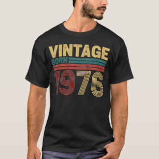 Camiseta Diseño Retro de Cumpleaños Atemporal Vintage Nacid