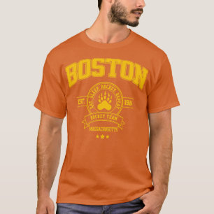 Camiseta Diseño retro de equipo de hockey de Boston