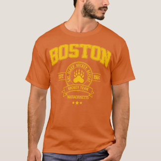 Camiseta Diseño retro de equipo de hockey de Boston