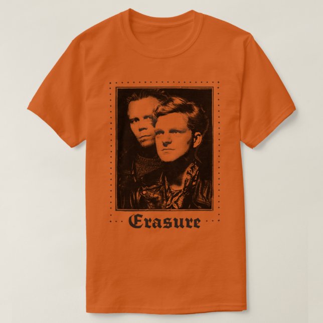 Camiseta Diseño retro de Erasure 80 (Diseño del anverso)