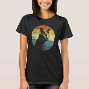 Camiseta Diseño Retro de Gato Azul Ruso
