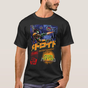 Camiseta Diseño retro de hilo de aguijón metroide Samus T