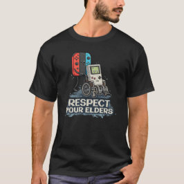 Camiseta Diseño Retro de Juegos Respecta a tus Mayores