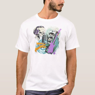 CAMISETA DISEÑO RETRO DE LA MÚSICA