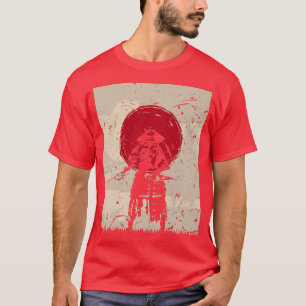 Camiseta Diseño retro de luchador de cosechas de arte japon
