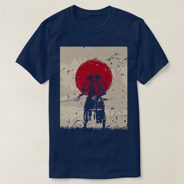 Camiseta Diseño retro de luchador de cosechas de arte japon (Diseño del anverso)