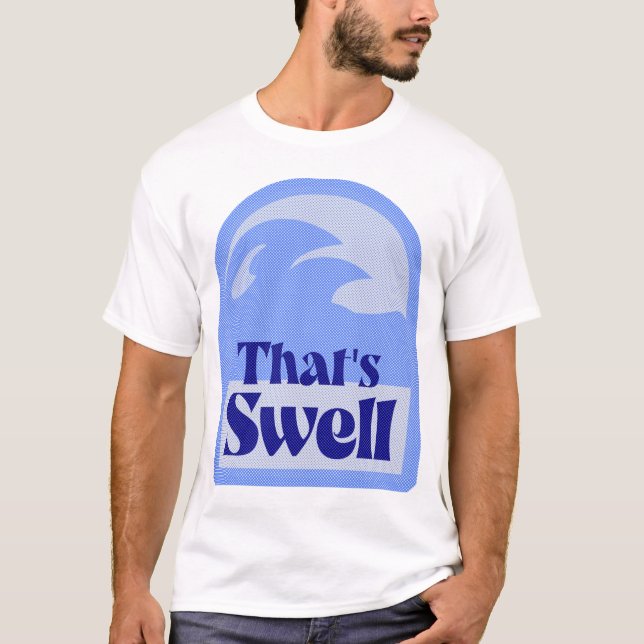 Camiseta Diseño retro de ondas de onda completamente divert (Anverso)