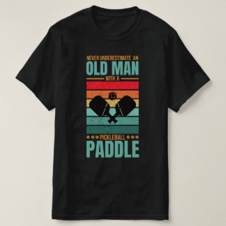 Camiseta Diseño Retro de Pala de Pickleball para Hombre May