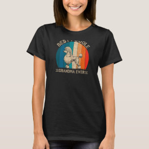 Camiseta Diseño retro de perro de caniche para abuela madre