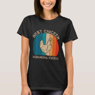 Camiseta Diseño retro de pollo para la abuela Graciosa Moda