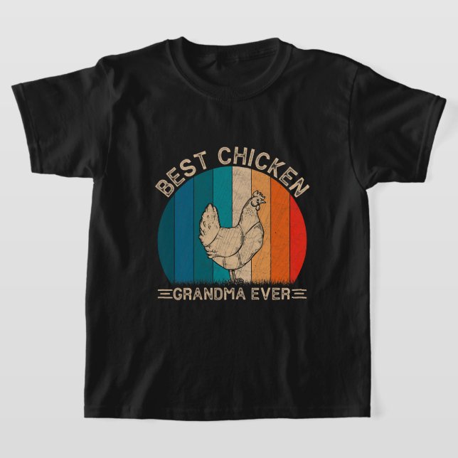 Camiseta Diseño retro de pollo para la abuela Graciosa Moda (Distribución)