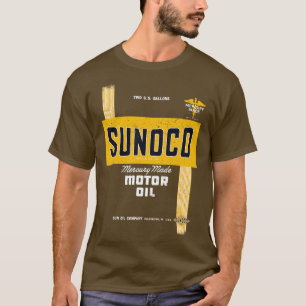 Camiseta Diseño retro del aceite del motor del sunoco