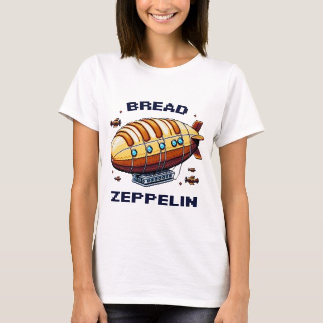 Camiseta Diseño retro del Bread Zeppelin (Anverso)