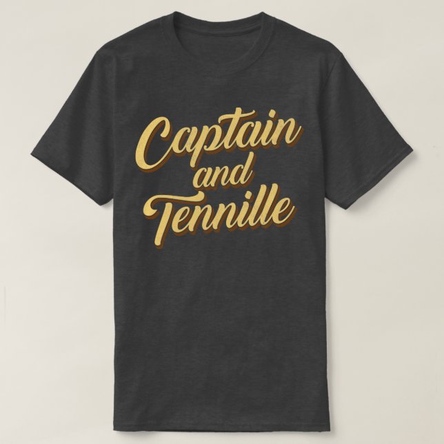 Camiseta Diseño retro del capitán Tennille (Diseño del anverso)